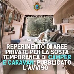 Fondi, avviso per la realizzazione di aree di sosta temporanea per camper e caravan