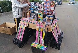 Venditore ambulante di fuochi d’artificio multato a Bella Farnia