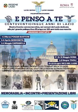 "E penso a te", i 125 anni di storia della Lazio anche a Sermoneta