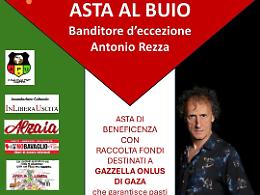 Asta al buio per i bambini feriti nel conflitto in Palestina, Antonio Rezza mattatore