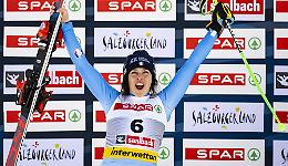 La Brignone, a Saalbach, conquista l'argento in super-G