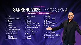Sanremo 2025, la scaletta della prima serata