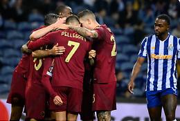 La Roma, in dieci, resiste al Porto: in Portogallo finisce 1-1