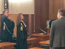 Giustizia, il magistrato Luigia Spinelli giura in Tribunale 