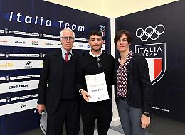 Diploma di merito Coni al vice campione olimpico Gabriel Soares