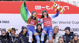 Brignone-Goggia, è doppietta nel supergigante a La Thuile in Valle d'Aosta