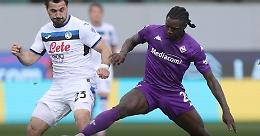 Una rete di Kean lancia la Fiorentina, brusco stop per l'Atalanta