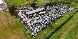 Sequestrata area da 12.000 metri quadrati per rottamazione illegale: pericolo inquinamento a ridosso del Sisto