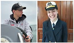 Due ragazzi del Circeo a bordo dell'Amerigo Vespucci