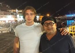 Riccardo Calafiori a Ponza: cena all'Osteria del Pesce