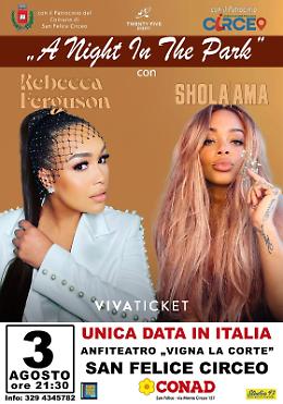 San Felice Circeo si prepara a un’estate internazionale: sul palco Rebecca Ferguson e Shola Ama