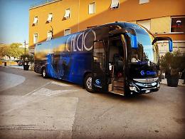 Sassaiola contro il pullman del Latina Calcio, arrivano i Daspo del Questore