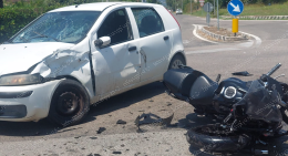 Incidente a SS. Cosma, centauro trasferito a Roma 