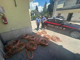 Maxi furto di rame, obblighi di firma per il 56enne