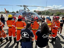 Protezione civile, la visita del dirigente regionale ai Falchi di Fondi