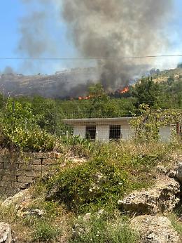 Incendio a Campodimele nel primo pomeriggio