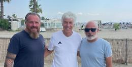 Giampiero Gasperini al lido di Latina si gode il mare e l'ottima cucina