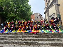 Gli Sbandieratori del Leone Rampante di Cori al Festival Mondiale del Folklore Etnos Gorizia 
