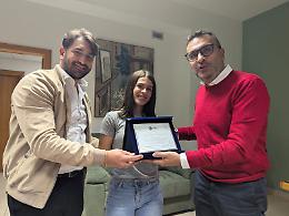 Fondi, riconoscimento simbolico per Giulia Carocci
