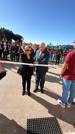 La sede delle Fiamme Oro di Sabaudia intitolata a Francesco La Macchia