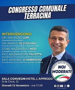 Terracina, il 13 novembre il Congresso comunale di Noi Moderati 