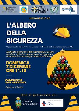 Troppi morti sul lavoro, a Cisterna “L’Albero della sicurezza”