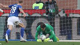 Carnesecchi para il rigore a Nico Paz al 98': Como-Atalanta 0-0