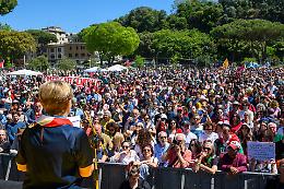 Solidariet&agrave; a Rossana Gabrieli dopo gli spari a Roma durante la Festa del 25 aprile