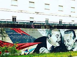 Strage di Capaci, nel ricordo del ministro Speranza il murales di Cisterna