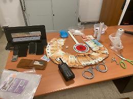 Trovato con 100 grammi di cocaina e 12mila euro in contanti: arrestato pusher