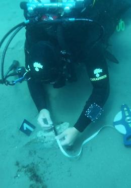 Trovata un'anfora romana a nove metri di profondità: la scoperta al Circeo