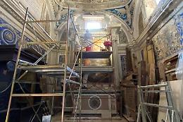 Una squadra per salvare gli affreschi nella chiesa del Santissimo Salvatore