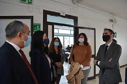 Il ministro Lucia Azzolina in visita a Pomezia