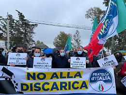 No alla discarica a Borgo San Michele, il flashmob di FdI