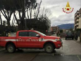Fuga di gas in un cantiere edile, intervengono i vigili del fuoco