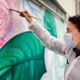 L'omaggio artistico del Collettivo No Chi alla città di Latina