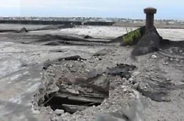 Condotta idrica col buco: crolli dimenticati su Monte Leano