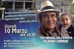 Al Bano ospite dell'istituto Marie Pie Filippini