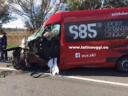 Incidente in via Monti Lepini. La donna coinvolta non è grave