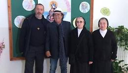 Al Bano testimonial dell'open day della scuola