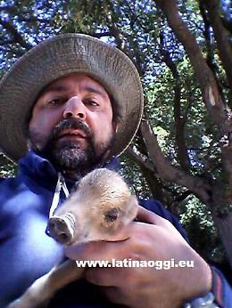 Piccolo di cinghiale salvato da un escurisonista