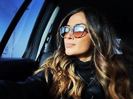 L'ex velina Giorgia Palmas ad Aprilia per girare degli spot