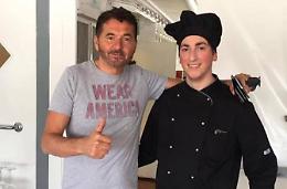 Teo Mammucari in visita a San Felice