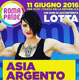 Asia Argento choc: sarà madrina del "Roma Pride". E provoca: "Siamo tutti gay"