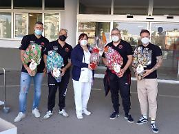 Uova di Pasqua al reparto pediatrico dell'ospedale Santa Maria Goretti