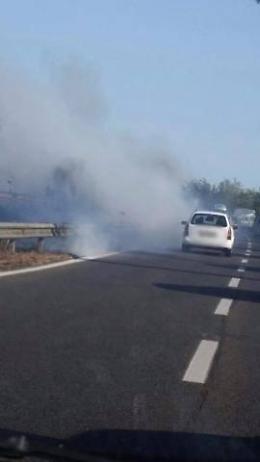 Ancora incendi sulla Pontina, si teme per la chiusura di alcuni tratti (LA GALLERY)