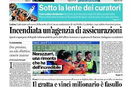CHIEDI AL TUO EDICOLANTE LATINA OGGI IN ABBINAMENTO CON IL TEMPO