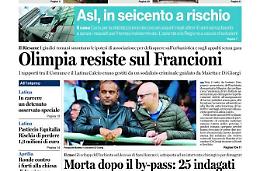 CHIEDI AL TUO EDICOLANTE LATINA OGGI IN ABBINAMENTO CON IL TEMPO