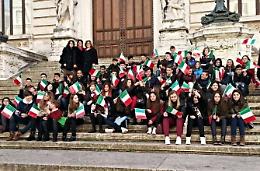 Gli studenti della Menotti Garibaldi a Montecitorio per ricordare la tragedia delle Foibe 