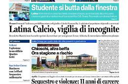 CHIEDI AL TUO EDICOLANTE LATINA OGGI IN ABBINAMENTO CON IL TEMPO